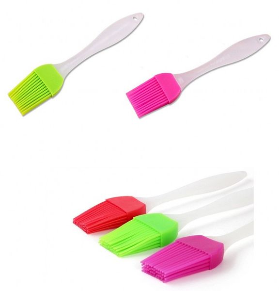 Candy Colorful Silicone Bakeware Pennello per imbastitura Pasticceria Pennello per barbecue Pennello per olio Pennelli per crema Utensile per torta Pane Cottura Marca Buona qualità