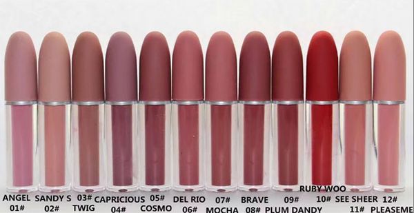 

HOT New Makeup 12 classical colors Matte Lipstick Lips Lip Gloss High quality DHL Free shipping
