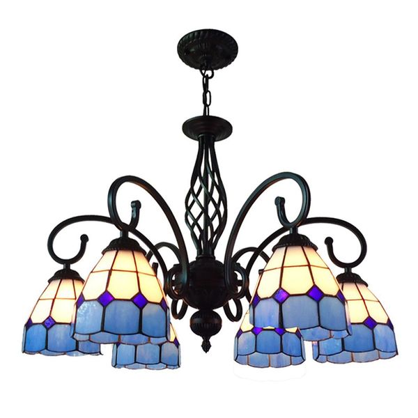 Salle Bureau Tiffany Salon Fer Chambre Lampe Méditerranéen Acheter De256 À Suspension Lustre 29 Bleu Noir Oovov Luminaires Du Manger SMqUpLVjGz