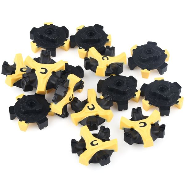 

16pcs/lot STINGER Q-LOK/Q-FIT GOLF SPIKES Black Yellow Golf Shoes Spike