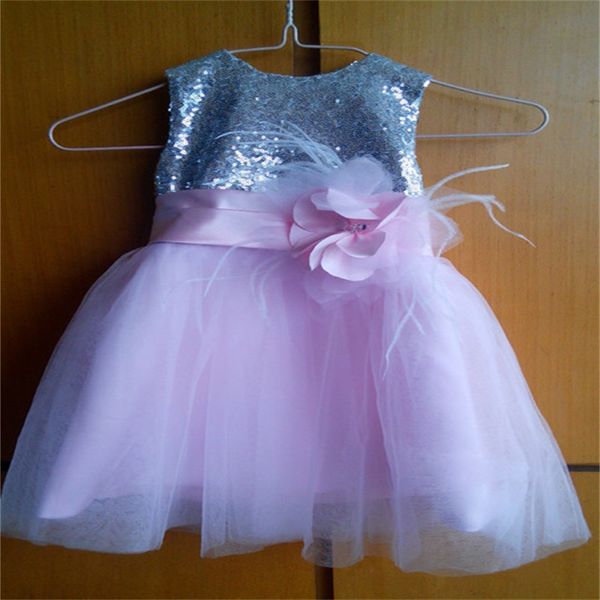 

new arrival flower girl dresses with flower party pageant communion dress for little girls kids/children dress for wedding, White;blue