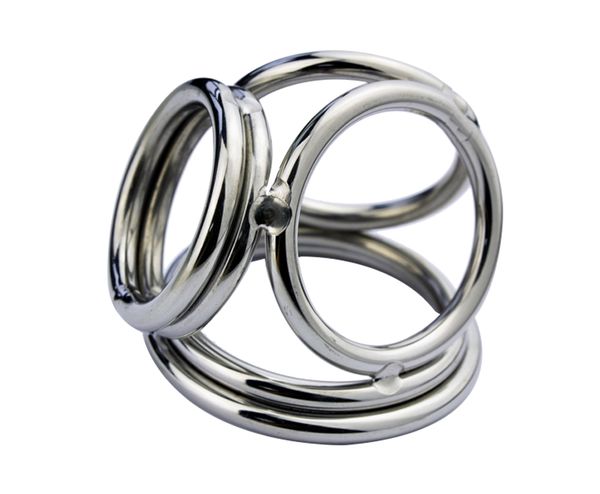 

games latest design four stainless steel male chastity device rings and ball enhancer cockrings a171