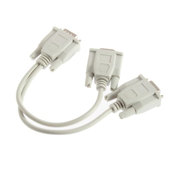 1 m/âle VGA /à 2 Splitter VGA Femelle C/âble de Moniteur vid/éo Double Graphique LCD diviseur Y c/âble 15 Broches 1pc
