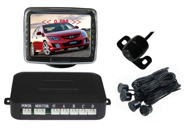 

car rearview camera intelligent parking assistance system pz602 3.5 inch 4:3 digital panel camera pixal 648*488 dhl