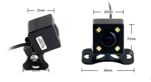 

hd led водонепроницаемая камера заднего вида pz412 1/4 cmos dc 12v ip67 ночного видения 170 градусов 600tvl