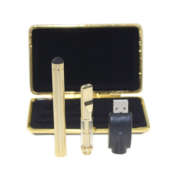 

Golden glass cartridge touch batter Kit Vaporizer bud touch 280mAh battery O pen Cartridge atomizer Vapor WAX thick Oil tank e cigs vape
