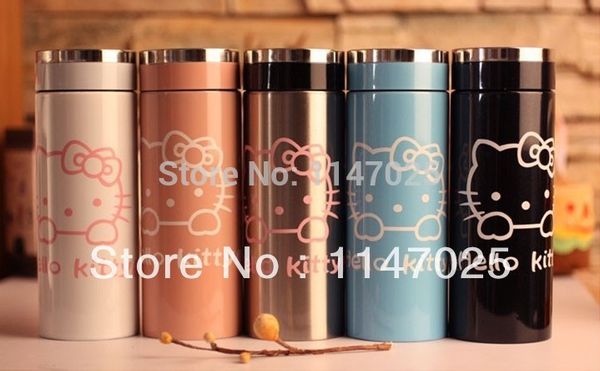 

wholesale- 2014 new arrival hello kitty lovely children 304 stainless steel vacuum cup ,360ml,selling