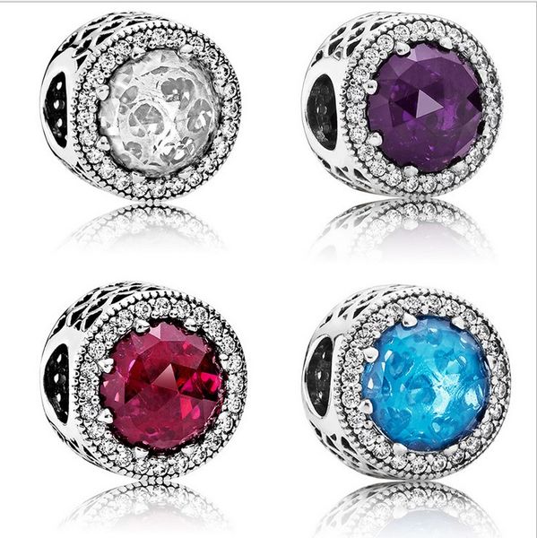 

Fit Pandora браслет Европейский серебряный шарик подвески двойное лицо круглый Кристалл бусины DIY змея цепи для женщин браслет ожерелье ювелирные изделия