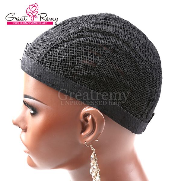 Novo Tipo Crotchet Pider Cap Preto Cor M Tamanho disponível sintético Tecelagem Braid Cap Crochet Braid Greatremy