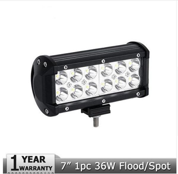 

1шт 36w cree chips светодиодный рабочий свет 7 дюймов spot / flood led дальнего света 12v / 24v atv suv utv trucks 4wd 4x4 offroad led light