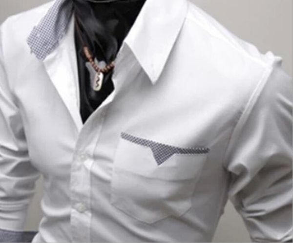 

2022 designers mens dress shirts business fashion casual brands spring fit chemises de marque pour hommes, White;black
