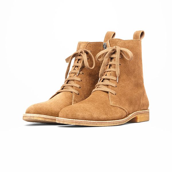 

Классическая Челси Сапоги Британская Мода Ручной Работы Высокого Качества Коров