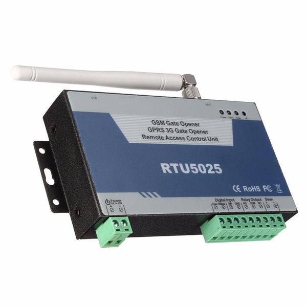 Freeshiping GSM Gate Opener GPRS 3G Türöffner (RTU5025) Remote Access Control Unit 999 Benutzer Öffnen Sie Gate/Barriere/Verschluss/Garagenentür