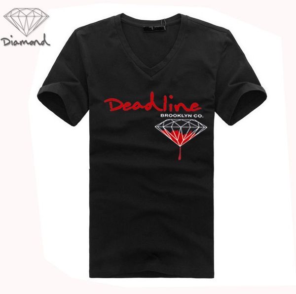 

g622105m men s-3xl 20 styles quick dry diamond supply v-neck t-shirts short sleeve, White;black