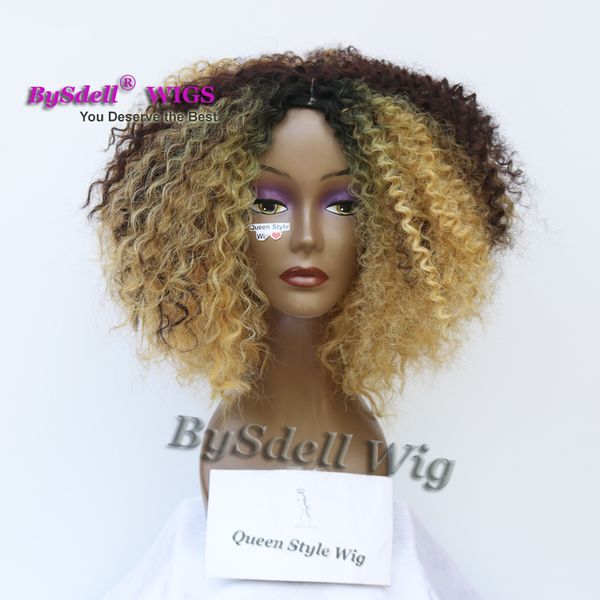 Synthetic Short Kinky Curly Hair Wig African Black Woman Kinky