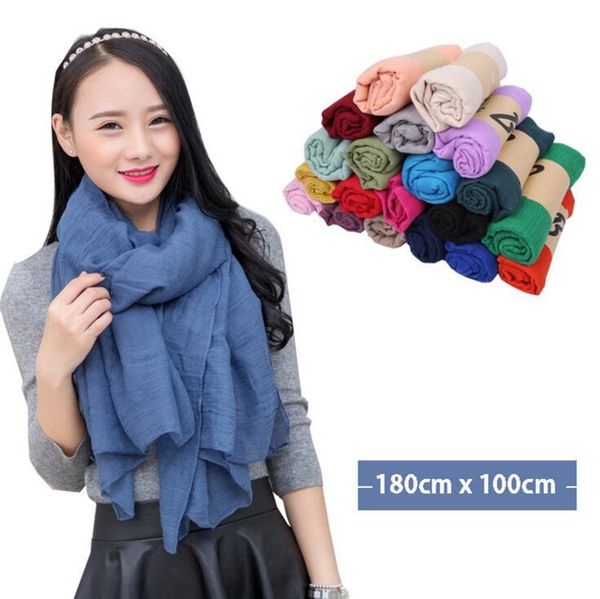 

Women olid arong carve beach plain ilk carf cotton linen un creen hawl oft wrap long head carf beach carf fa hion pa hmina ooa1278