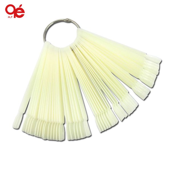 

wholesale- sell 50x fan-shaped natural false nail art tips sticks polish display ing, Red;gold