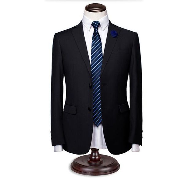 

men suits jacket stylish elegant bridegroom wedding tuxedos jacket solid color single breasted formal business suits jacket, Black;brown