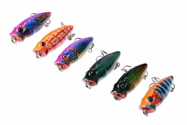 

mini abs plastic artificial popper fishing lures 3.5cm 2.7g small ater fishing freshwater poper bait hooks