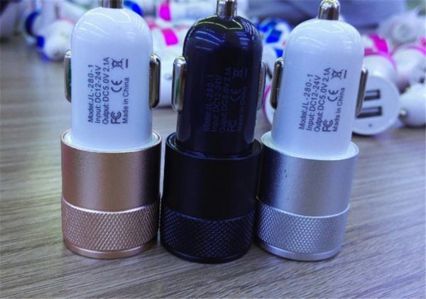 

Лучший металл двойной порт USB автомобильное зарядное устройство универсальный 2 A