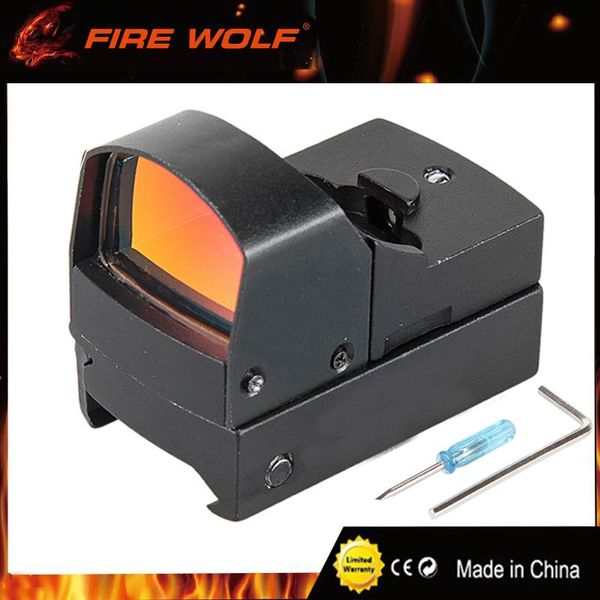 

FIRE WOLF Doc 1x22 Brightness Sensitive Control Red Dot Sight With Switch For Airsoft Outdoor Activities AR Black