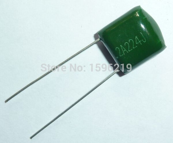 

wholesale- 50pcs mylar film capacitor 100v 2a224j 0.22uf 220nf 2a224 5% polyester film capacitor - ing