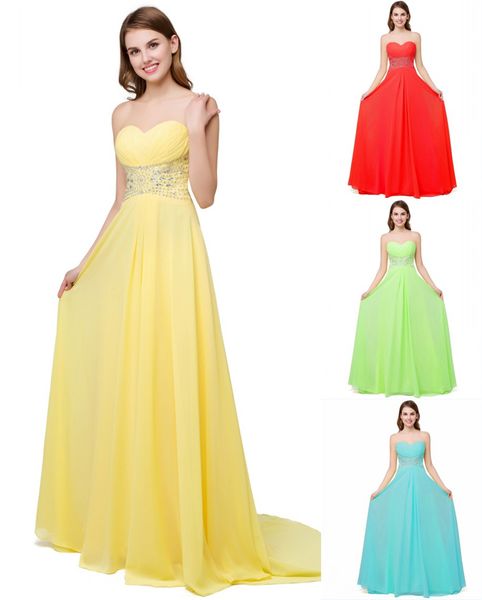 

new stock chiffon red prom dresses 2017 with sweetheart beaded crystal lace up formal evening gowns special occasion dresses qc234, Black