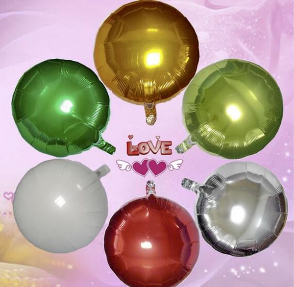 

новый 18 дюймов фольги воздушный шар партии надувные шары серебряные свадебные украшения с днем рождения надувные игрушки воздушные шары