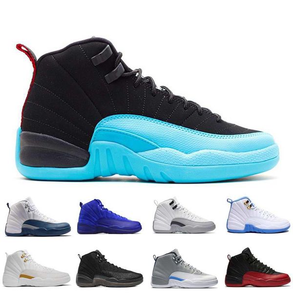 

new basketball shoes 12 man taxi playoff black white gray black gym barons cherry red flu game sport sneaker 8-13, White;red