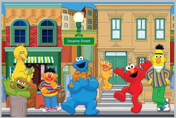 2020 7x5ft Sesame Street Elmo World Custom Photo Studio