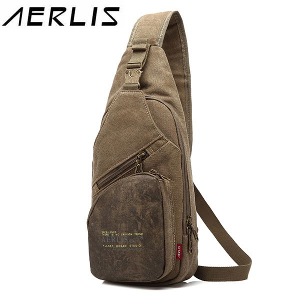 

wholesale- fashion aerlis men canvas multifunctional casual chest crossbody bag travel bag 2016 new