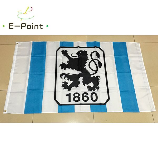 

Германия TSV 1860 Мюнхен 3 * 5 футов (90 см * 150 см) Полиэстер флаг Баннер украшения летающ