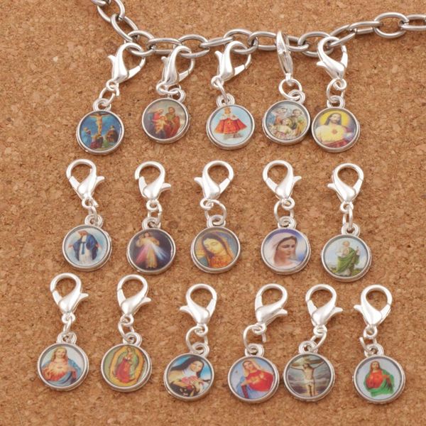 

150pcs/много католических церковных медалей святые крест Застежка Европейский Омар