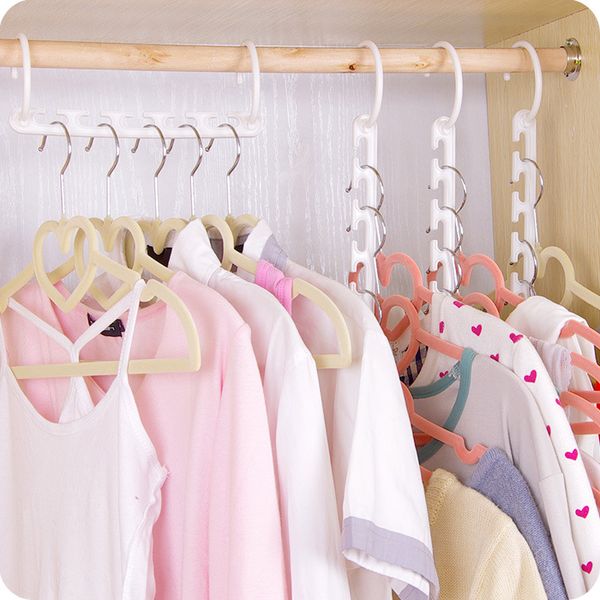 

space saver wonder magic hanger clothes closet organizer hook drying rack multi-function clothing storage racks ing
