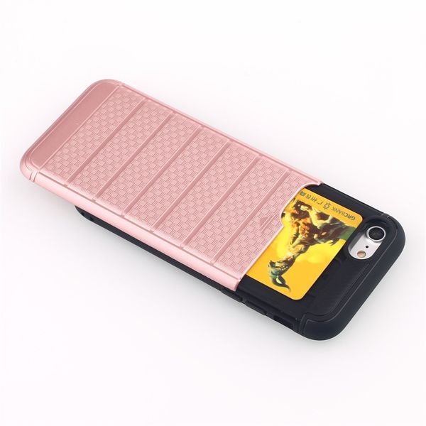 

hybrid rugged card slot case for iphone x 6s 7 8 plus dual layer wallet for samsung s7edge s8 plus j7prime phone cases