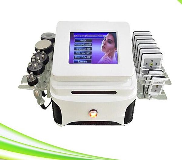 

6 in 1 ultrasonic rf liposuction cavitation laser rf beauty spa slimming beauty machine