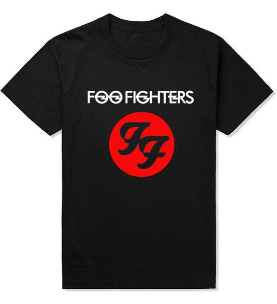 

wholesale- new fashion foo fighters hard band t shirts ff letters printed dave grohl guitarist nirvana t-shirt tees, White;black