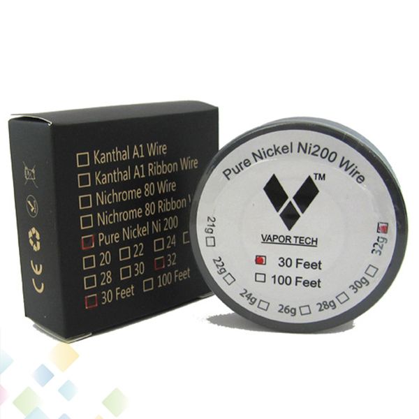 

Original Pure Nickel Ni200 Wire heating resistance coil wick 30 Feet 22 24 26 28 30 32 Gauge Temperature Control Wire
