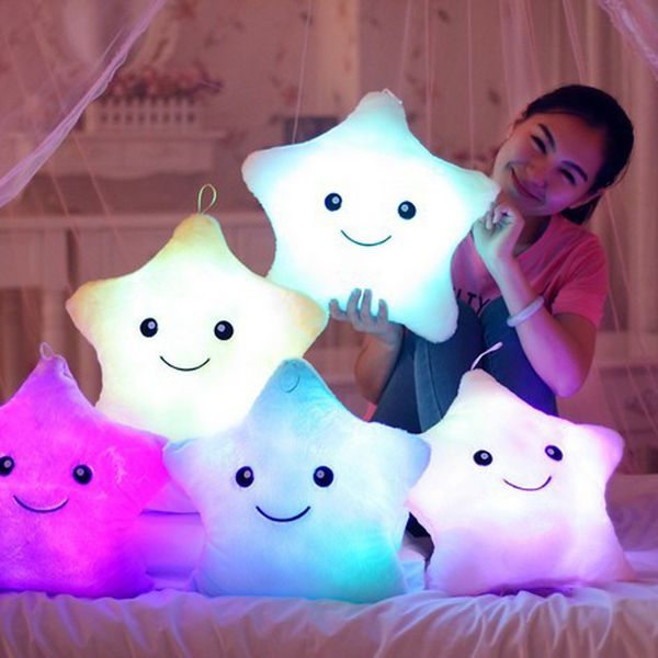 2019 Hot Sale Bright Light Up Throw Pillows Stuffed Dolls Led