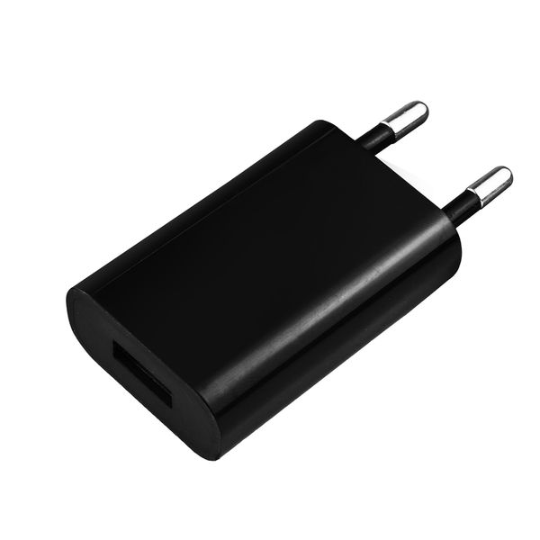 

5v 1a black univer al eu plug u b wall charger ac power adapter for i 4 5 u b charger cell phone