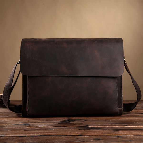Source Of Foreign Trade Business Men Crazy Horse Leather Briefcase
