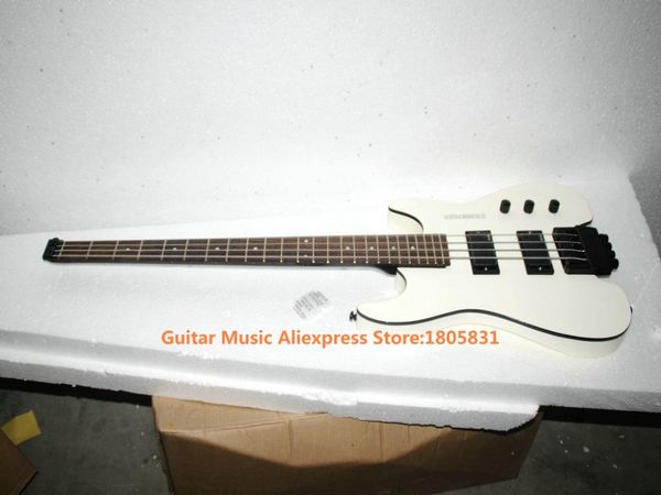 

wholesale-white 4 strings no head electric bass headless bass guitars oem ing