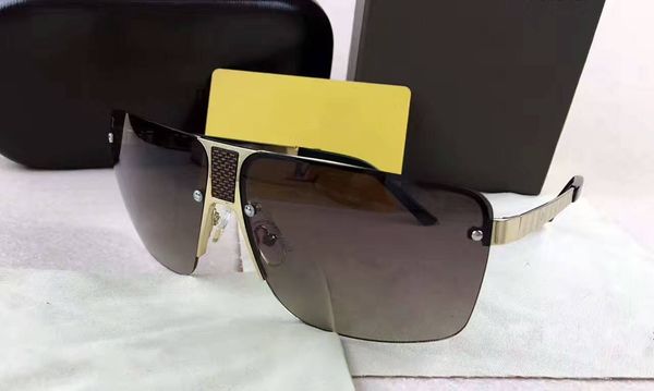 

2017 новые солнцезащитные очки на открытом воздухе прохладно мужчины солнцезащитные очки золотой раме квадратный металлический каркас винтаж, White;black