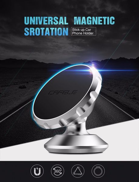 

original universal magnetic phone car gps holder 360 degree rotation mini car phone holder magnet mount holder for iphone samsung smart pho