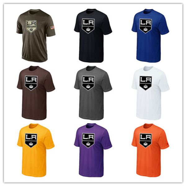 

fashion los angeles kings t-shirts 2018 hockey jerseys tshirts la kings salute to service camouflage men's shirts white black good, Black;red