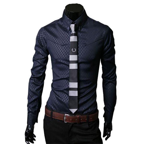 

wholesale- new arrivals men shirt camisa social masculina casual slim fit mens dress shirts camisas chemise homme plus size -3xl, White;black