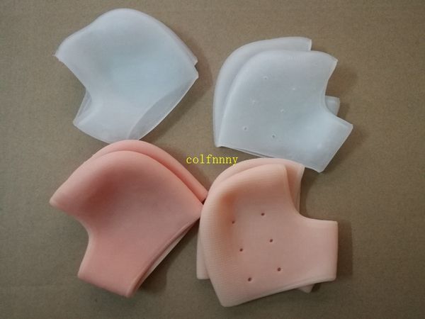 50Paris/lot Trasporto veloce Silicone Idratante Gel Tallone Calzini antiscivolo Manutenzione Piede Screpolato Cura Della Pelle Protezioni Cura Del Piede