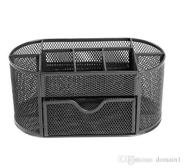 Small White Office Desk Tidy Organiser Pen Storage Pencil Pot