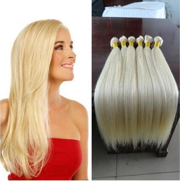 European Blond 613 100 Unprocessed Human Hair Weave White Blonde