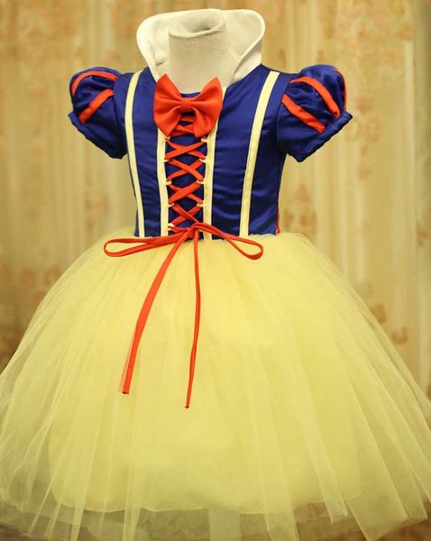 

ew дизайн девушка снег белый принцесса костюмы косплей симпатичные дети производительность одежда мультфильм рождество платье партии одежда, Red;yellow